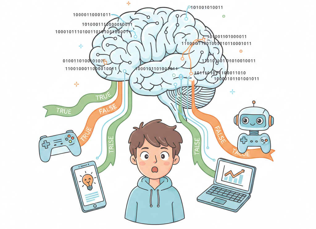 Мозг компьютера думает на языке истины и лжи