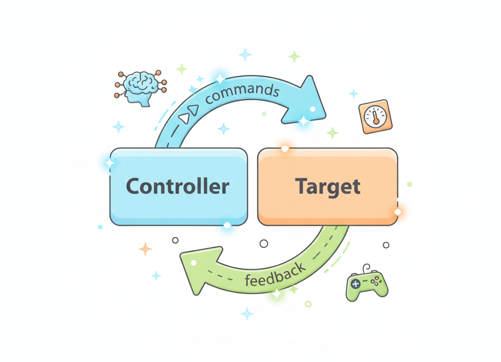 Кибернетическая петля управления — команды туда, информация обратно