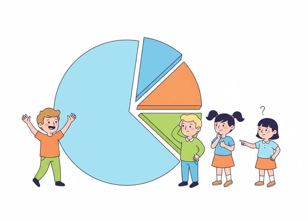 Круговые диаграммы - части целого