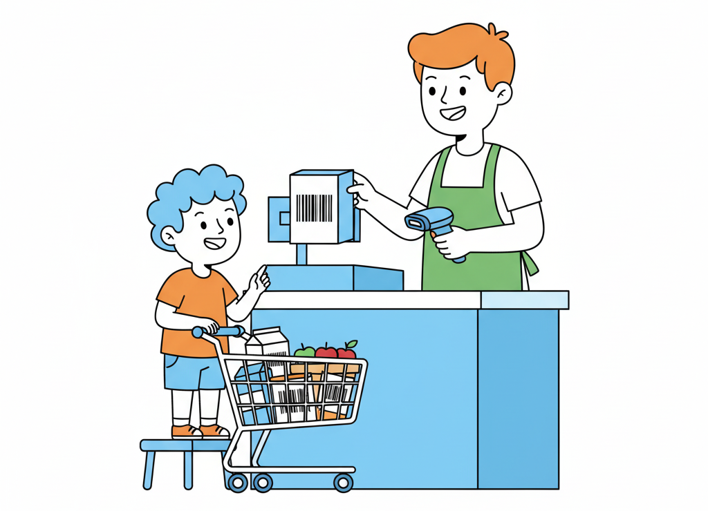 Штрих-коды помогают быстро определить цену товара