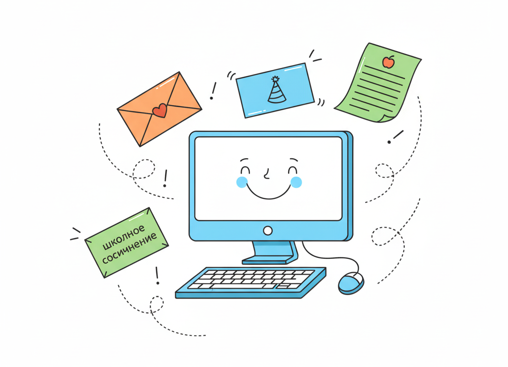 Компьютер помогает создавать самые разные документы