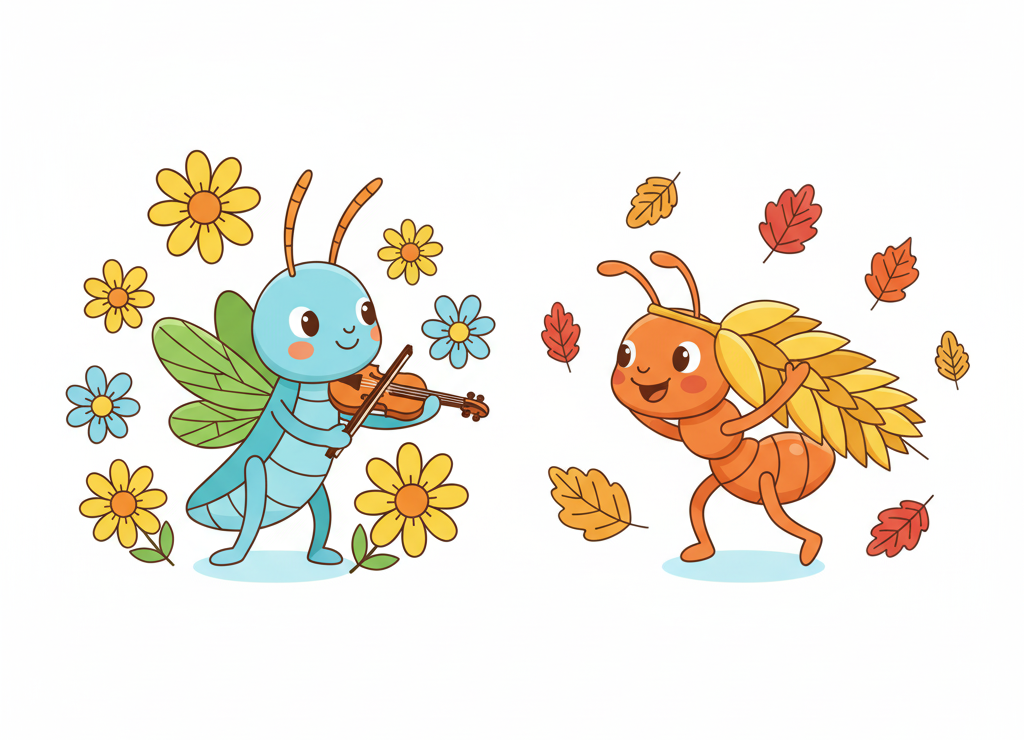 Басня «Стрекоза и Муравей» — модель отношения к труду