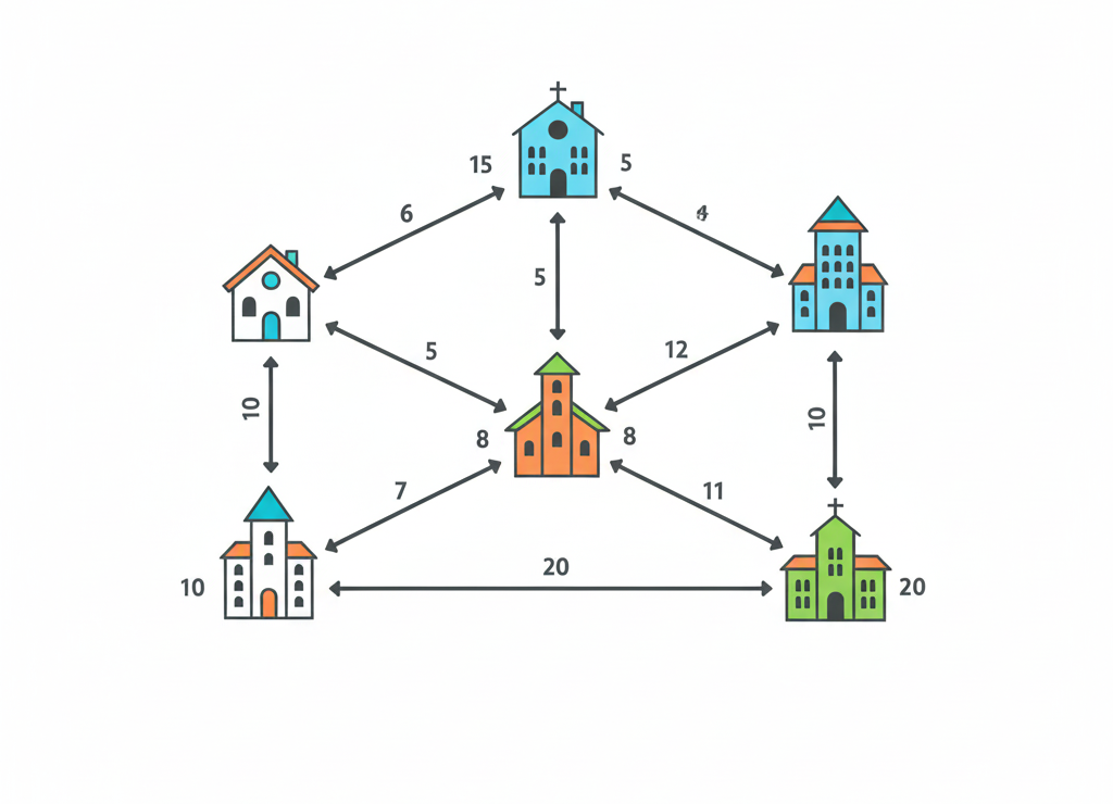 Граф показывает, кто с кем дружит и переписывается
