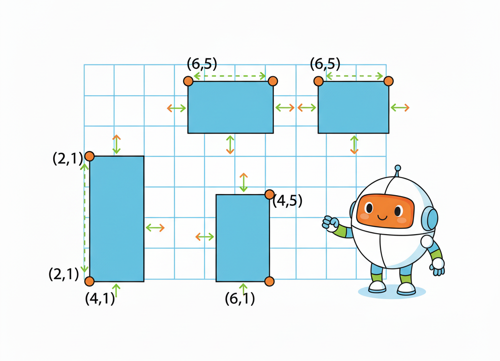 Почтовые цифры вписываются в прямоугольники