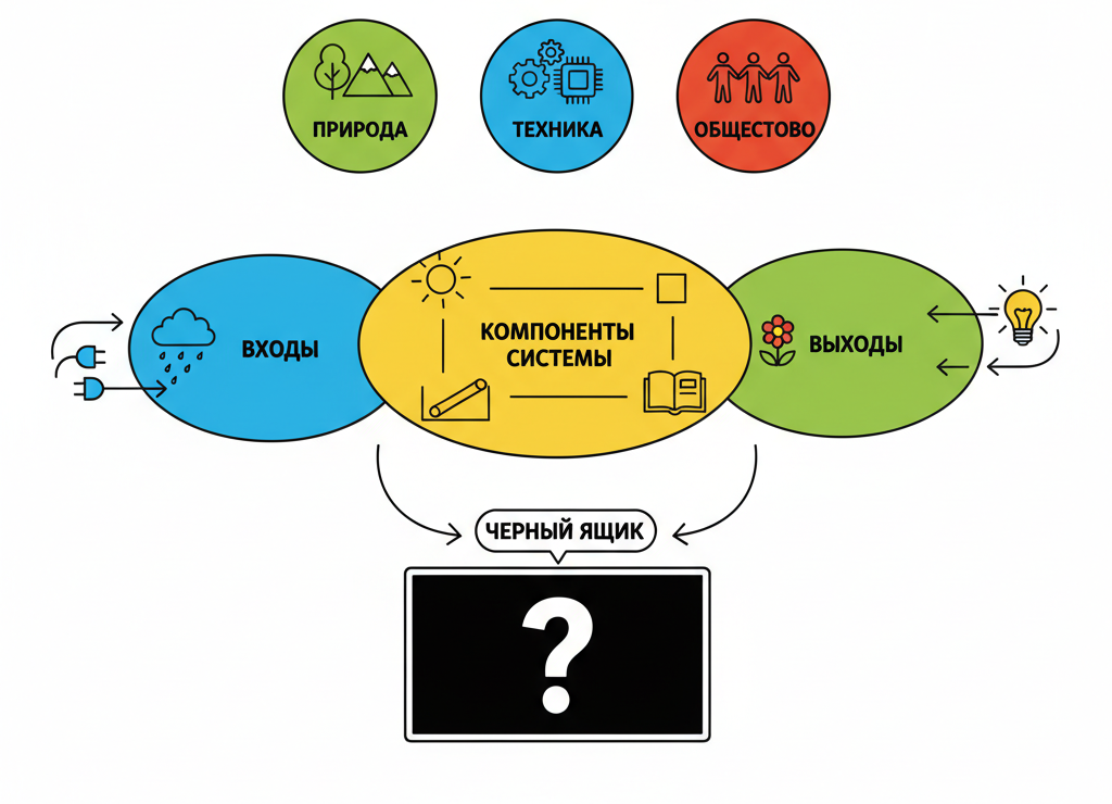Дерево как система: входы и выходы