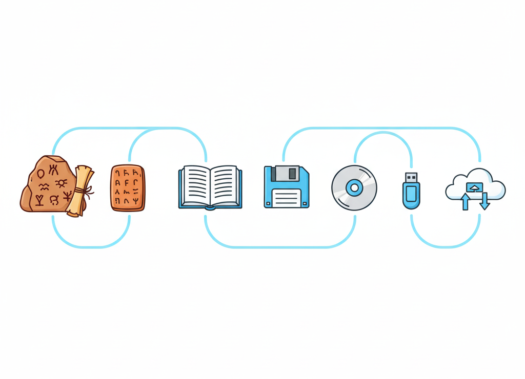 Эволюция носителей информации: от пещер до облаков