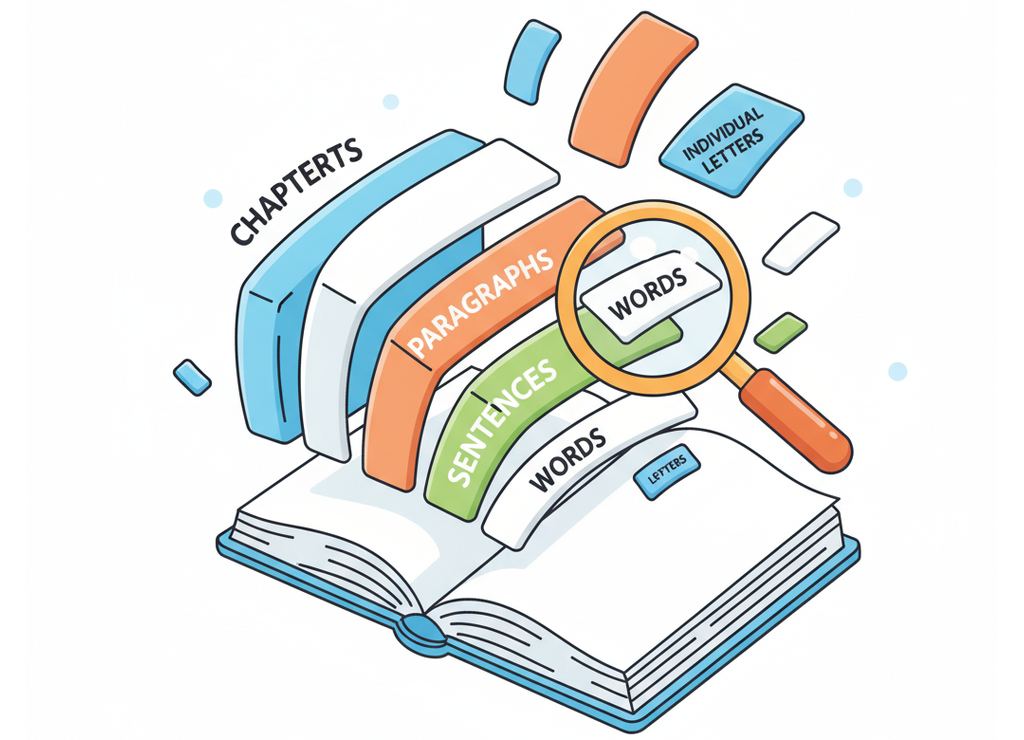 Структура текстового документа: от главы до символа