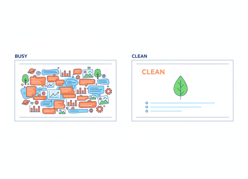 Перегруженный слайд vs чистый и понятный слайд — чувствуешь разницу?