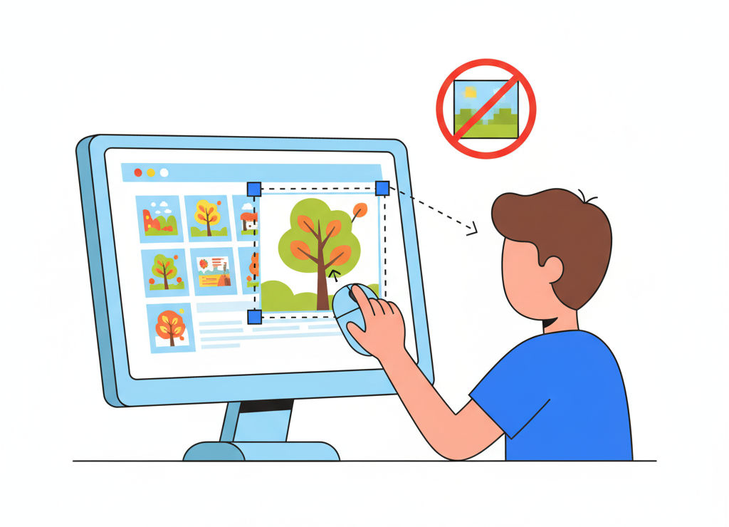 Выбирай качественные изображения и масштабируй их правильно