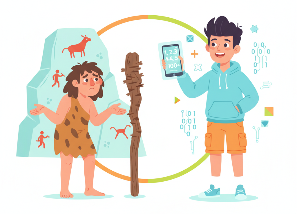 От зарубок на палке до цифр на экране — вот как далеко мы ушли!