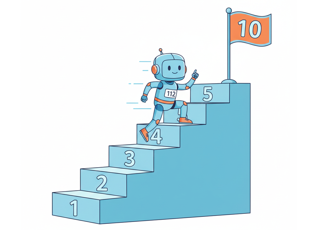 Постепенное увеличение дистанции до целевого значения