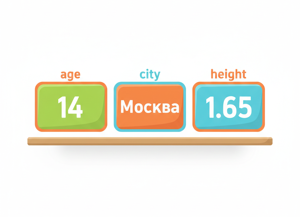 Переменные — это именованные коробочки для хранения данных