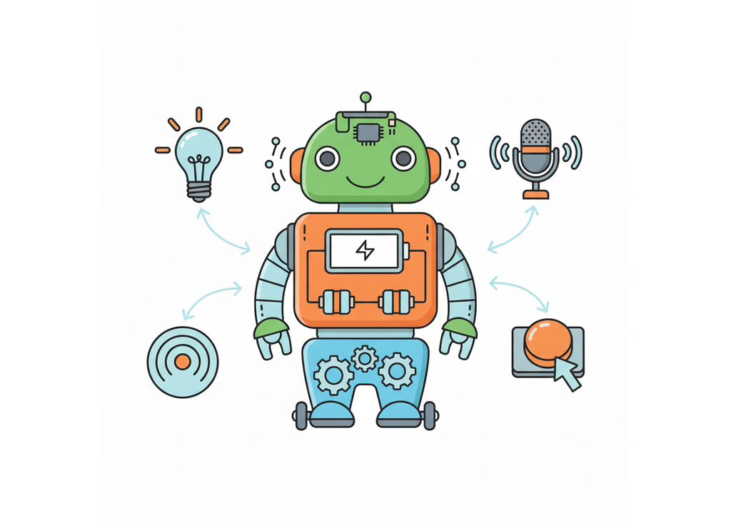 Датчики — это органы чувств робота, которые помогают ему видеть и слышать мир