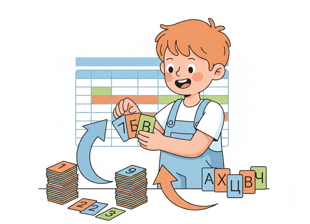 Сортировка помогает быстро найти нужное